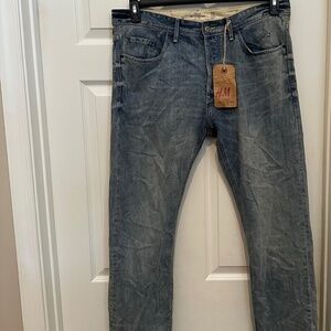 Vintage Slim fit H&M jeans 36/34 5-Pocket label of graded goods L.O.G.G.
